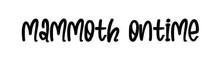 Mammoth Ontime  免费字体下载