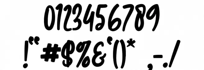 Mammoth Ontime Font OTHER CHARS