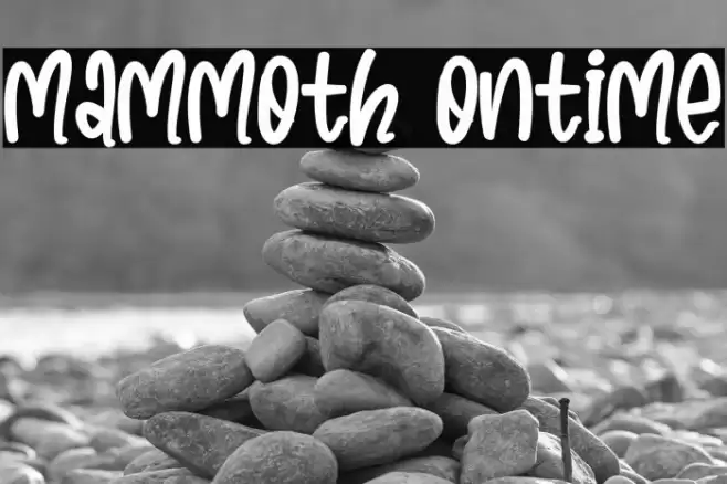 Mammoth Ontime Font examples