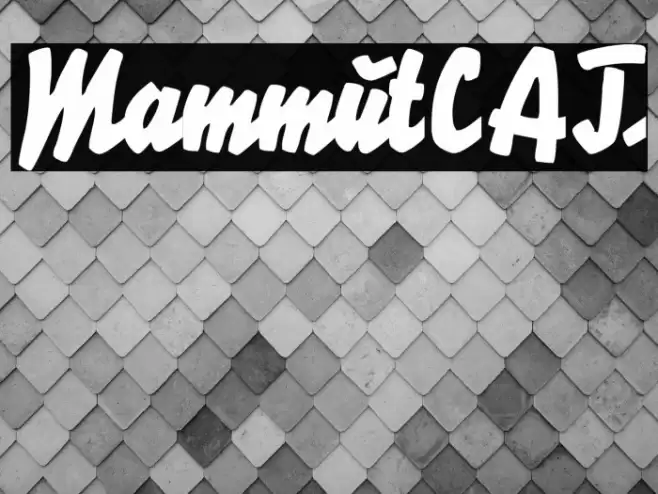 MammutCAT Font examples