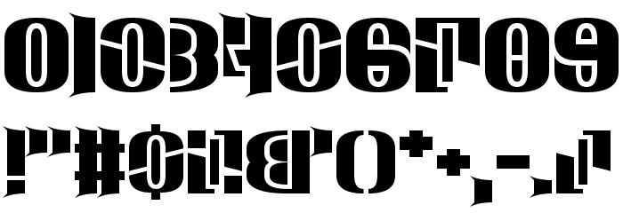 Man Down Font OTHER CHARS
