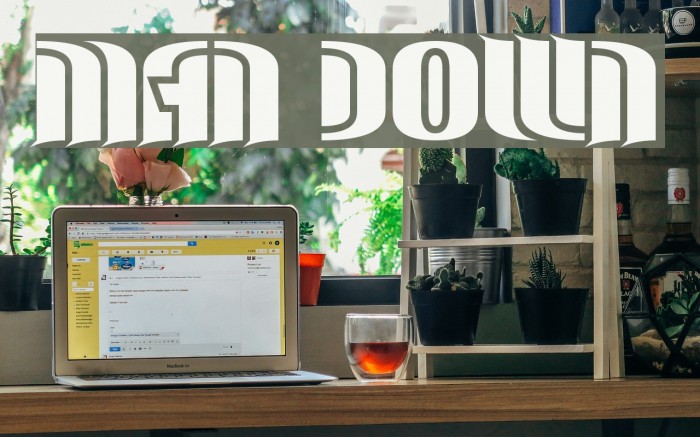 Man Down Font examples