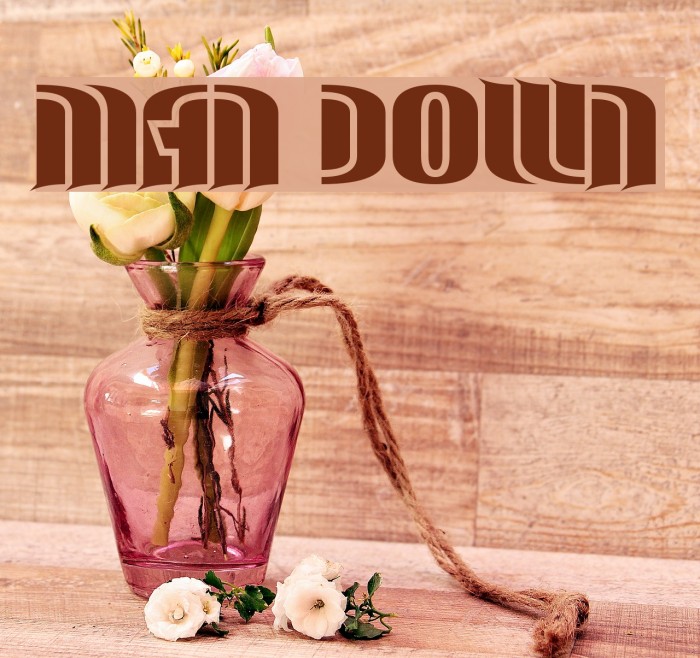 Man Down Font examples