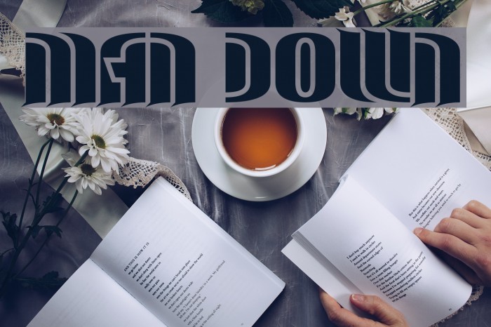 Man Down Font examples