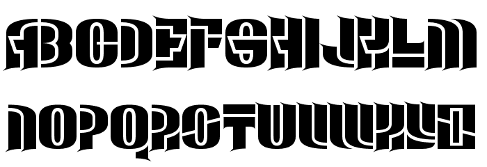 Man Down Font LOWERCASE