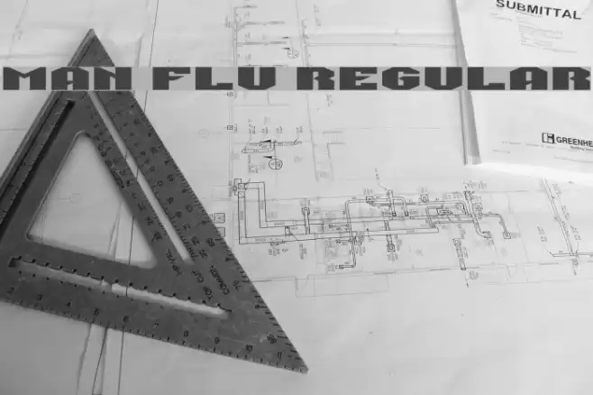 Man Flu Regular Font examples