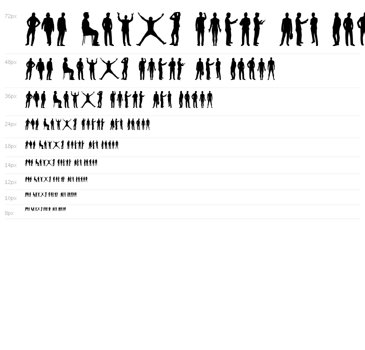 Man Silhouettes Waterfall