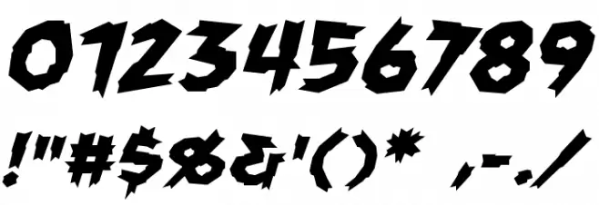 ManEater BB Bold Font OTHER CHARS