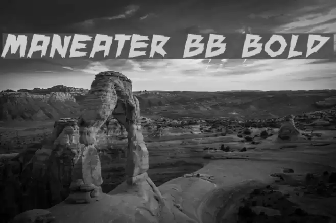 ManEater BB Bold Font examples