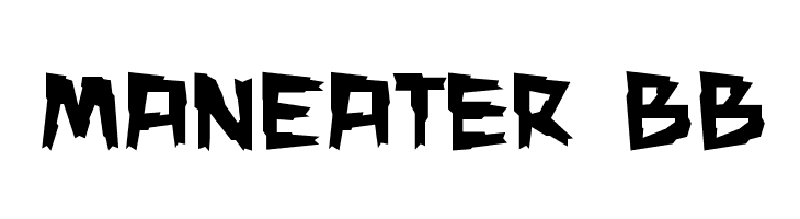 ManEater BB  Frei Schriftart Herunterladen