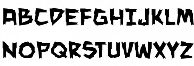 ManEater BB Schriftart Groß