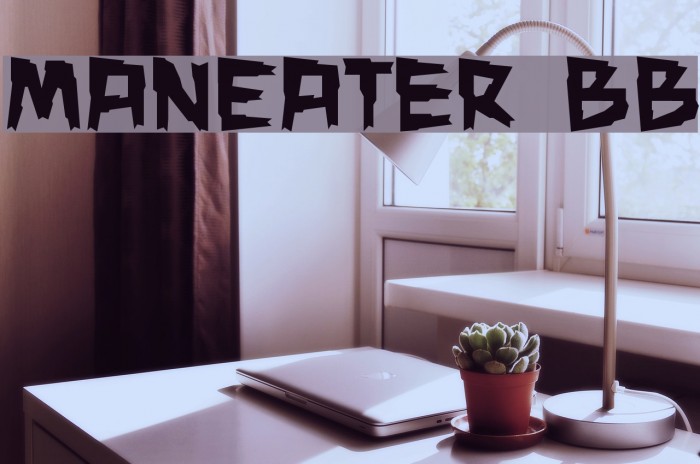 ManEater BB Font examples