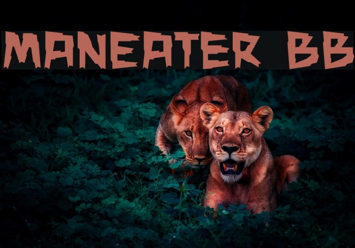 ManEater BB Font examples
