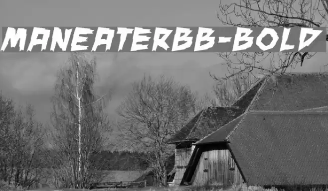 ManEaterBB-Bold Fuentes examples