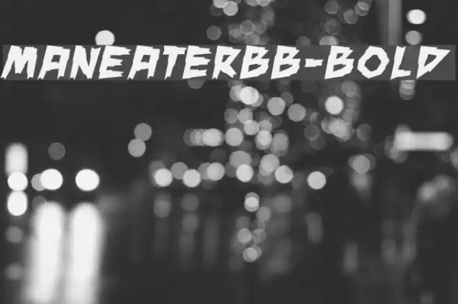 ManEaterBB-Bold Fuentes examples