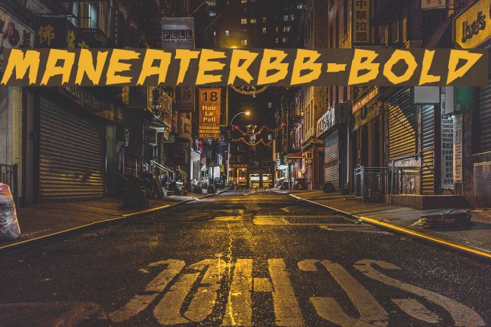 ManEaterBB-Bold Font examples