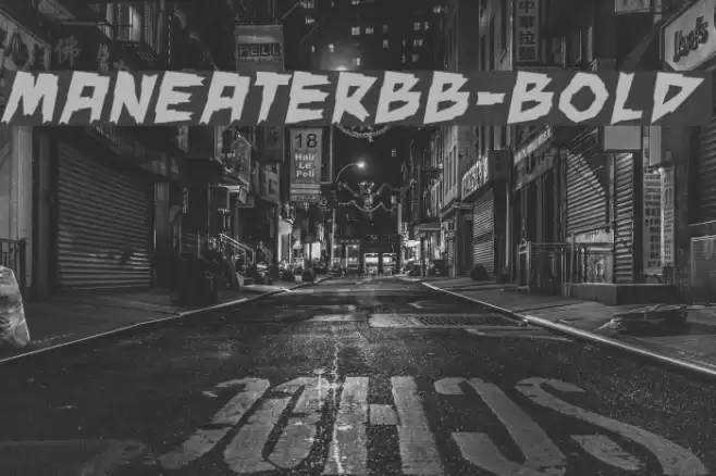 ManEaterBB-Bold Fuentes examples