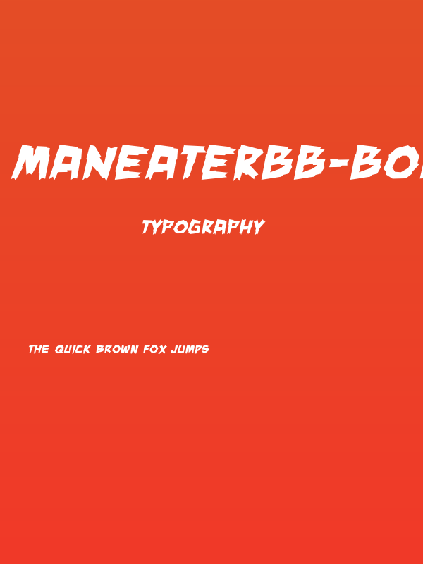 ManEaterBB-Bold Poster