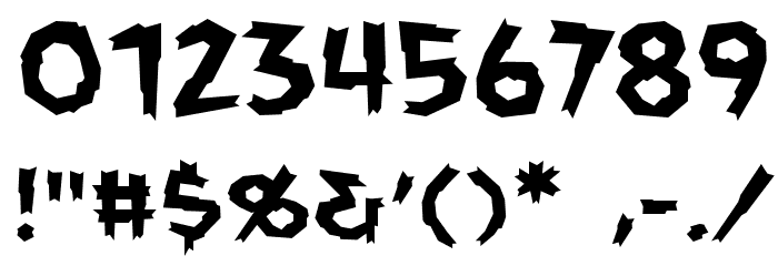 ManEaterBB Font OTHER CHARS