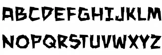 ManEaterBB Шрифта ВЕРХНИЙ