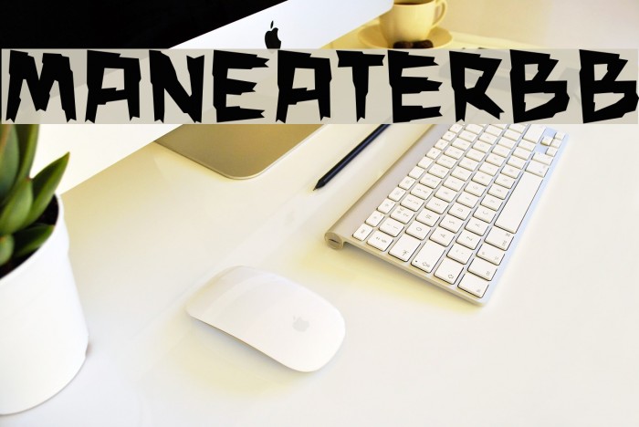 ManEaterBB Font examples