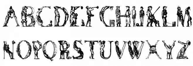 ManFont Schriftart Groß