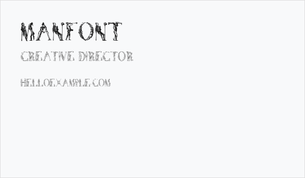 ManFont Business Card