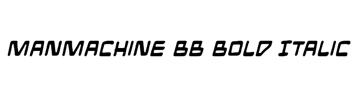 ManMachine BB Bold Italic  नि: शुल्क फ़ॉन्ट्स डाउनलोड