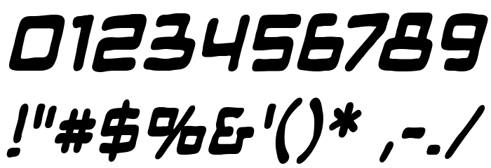 ManMachine BB Bold Italic Font OTHER CHARS