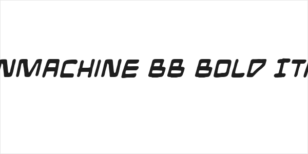 ManMachine BB Bold Italic Logo