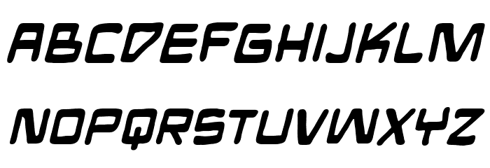 ManMachine BB Bold Italic Font LOWERCASE