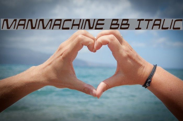 ManMachine BB Italic Example 2