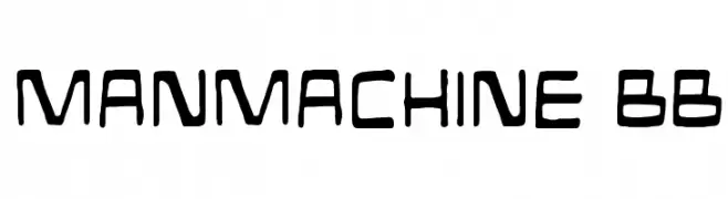 ManMachine BB  les polices de caractères gratuit tlcharger