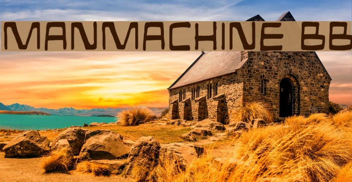 ManMachine BB Font examples