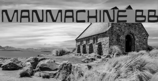 ManMachine BB Font examples