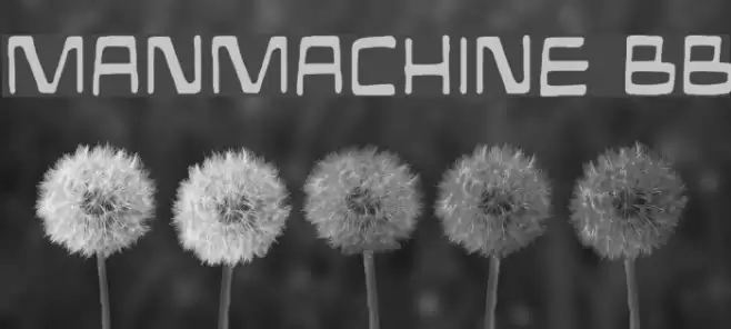 ManMachine BB Font examples