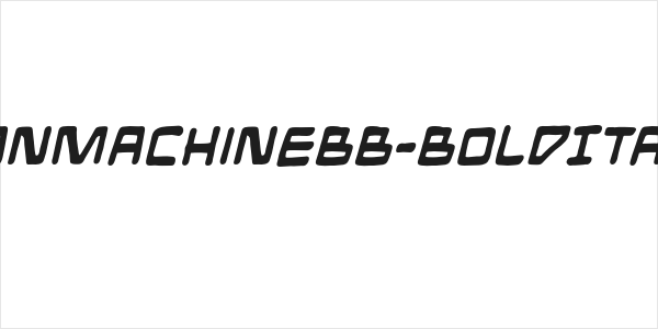 ManMachineBB-BoldItalic Logo