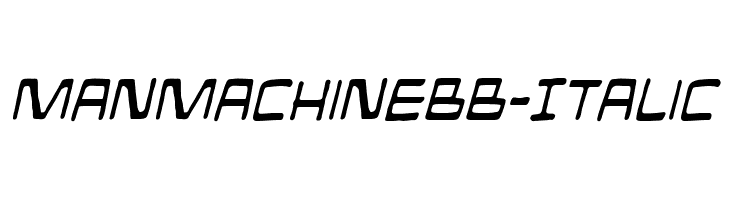 ManMachineBB-Italic  les polices de caractères gratuit tlcharger