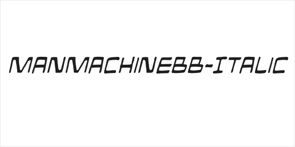 ManMachineBB-Italic Logo