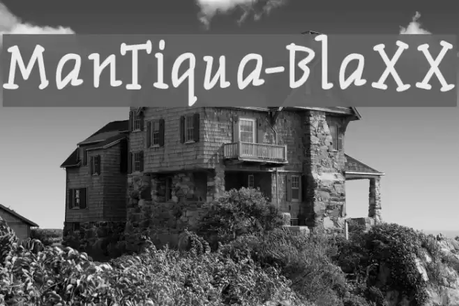 ManTiqua-BlaXX Font examples