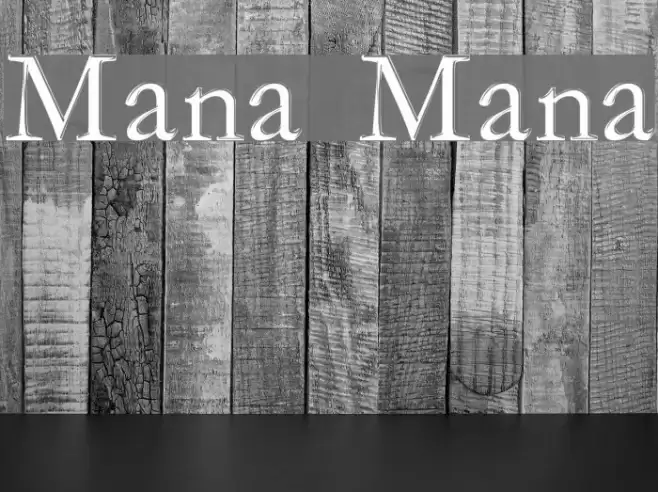 Mana Mana Caratteri examples