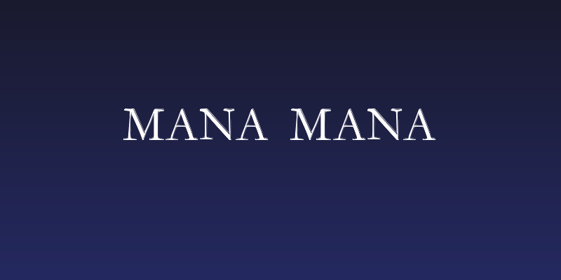 Mana Mana Social Header