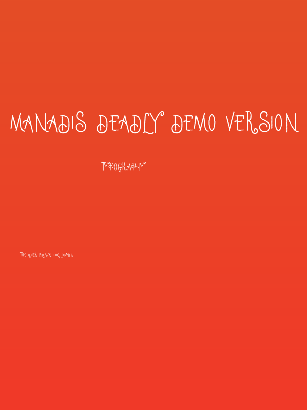 Manadis Deadly Demo Version Poster