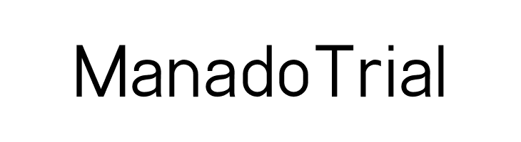 Manado Trial  Free Fonts Download