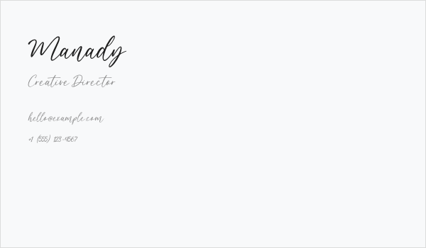 Manady Business Card