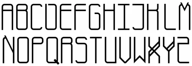 Manaffe-Zero Yunis Regular Schriftart Groß