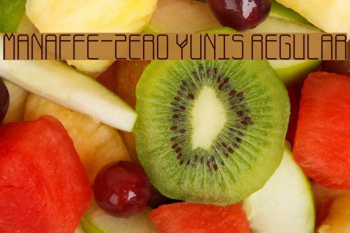 Manaffe-Zero Yunis Regular Font examples