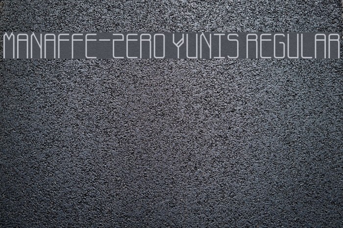 Manaffe-Zero Yunis Regular Font examples