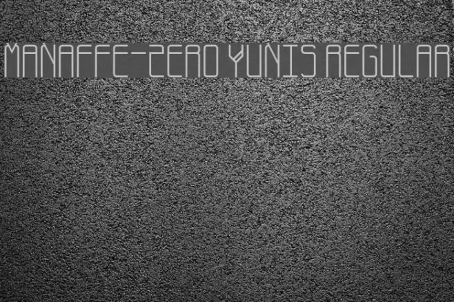 Manaffe-Zero Yunis Regular Example 3