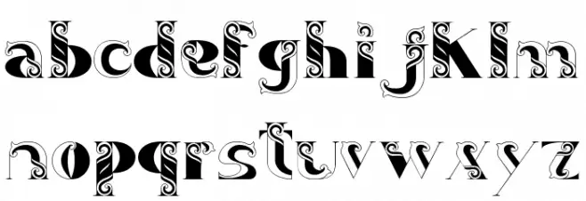 Managun Schriftart Kleinbuchstaben